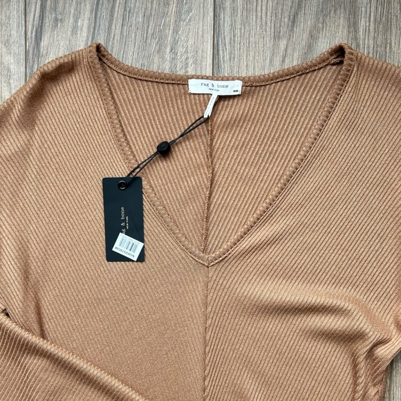New! Rag & Bone Rib Knit Bias Midi Dress | M - Picture 3 of 10